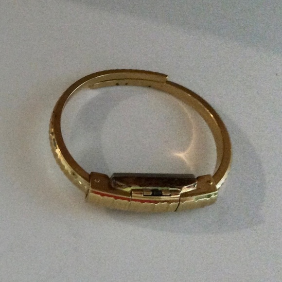 RARE Mid-Century Silvana Wind-Up Bracelet Cuff Wristwatch w/Hinged Cover - Picture 3 of 9